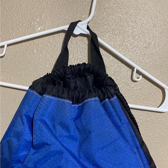 Crocs Logo Blue Orange Sackpack Drawstring Backpack Travel Gym Bag - Picture 3 of 5